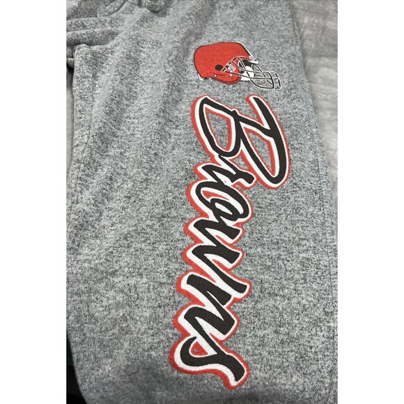 Cleveland Browns Womens Large Joggers Sweatpants SUPER SOFT 2" Ankle Cuffs - Picture 6 of 13